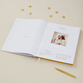 My Pregnancy Journal White With Gilded Edges, 9 of 12