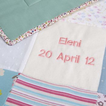 Luxury Baby Clothes Memory Quilts, 3 of 3