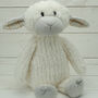 Personalised Baby Snuggly Soft Toy Sheep, thumbnail 1 of 6
