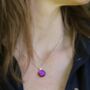 Purple Glass Necklace, thumbnail 4 of 12