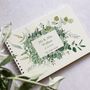Eucalyptus And Succulents Greenery Wedding Guest Book, thumbnail 1 of 8