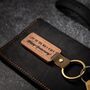 Personalised Wooden And Leather Keyring – Custom Gift, thumbnail 4 of 6