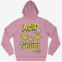 Acid House Unisex 90s Style Graphic Hoodie In Purple, thumbnail 5 of 6