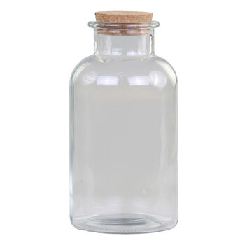 Large Glass Bottle With Cork Lid, 2 of 5