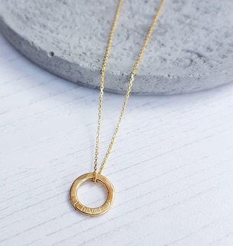 Teeny Tiny Gold Circle Necklace, 6 of 7