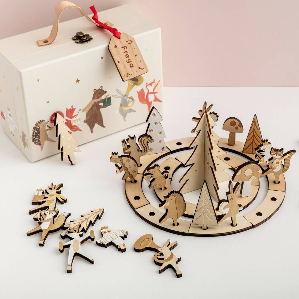 Personalised Marching Band Woodland Advent Calendar, 1 of 12