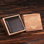 Personalised Engraved Men’s Leather Wallet, thumbnail 1 of 4