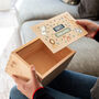 Personalised Jungle Animals Keepsake Box With Sliding Lid, thumbnail 2 of 5