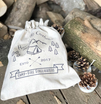 Festival And Campfire Firelighters In A Cotton Bag, 2 of 4