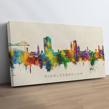 Middlesbrough Skyline Cityscape Art Print, 10 of 12