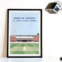 Contemporary Cricket Ground Print Gift, Framed Or Unframed, thumbnail 12 of 12