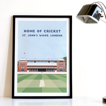 Contemporary Cricket Ground Print Gift, Framed Or Unframed, 12 of 12