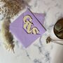 Personalised Entwined Wooden Letters 5th Anniversary Card, thumbnail 4 of 9