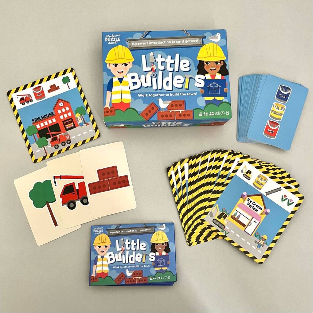 Professor PUZZLE Little Builders Game - Work Together to Build The Town!