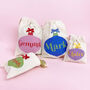 Christmas Pleasureland Personalised Bauble Gift Bag, thumbnail 1 of 2