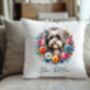 Personalised Havanese Summer Floral Dog Wreath Cushion And Mug Gift Bundle, thumbnail 4 of 4