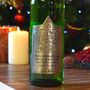 Xmas Personalised Gin With Pewter Star And Bells Label, thumbnail 2 of 6