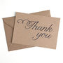 Set Of 12 Thank You Script Postcard Note Cards, thumbnail 2 of 9