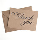 Set Of 12 Thank You Script Postcard Note Cards By Dig The Earth ...