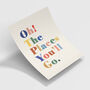 Oh The Places You'll Go Children's Fine Art Print, thumbnail 2 of 3