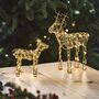 LED Wire Reindeer In Gold, thumbnail 1 of 3