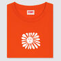 Sol Sun Emoji Orange Organic T Shirt, thumbnail 1 of 6