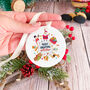 Merry Christmas Ornament Personalised Gift For Kids, thumbnail 6 of 7