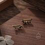 Black Cz Cluster Crawler Earrings, thumbnail 3 of 11
