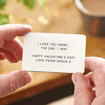 Personalised Photo Valentine's Day Wallet Card, 2 of 2