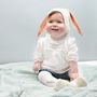 Mint Or Peach Easter Bunny Rabbit Baby Bonnet, thumbnail 2 of 6