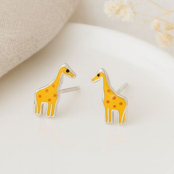 Sterling Silver Giraffe Stud Earrings – 10mm, 6 of 6