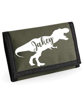 Personalised T Rex Dinosaur Wallet, 2 of 8