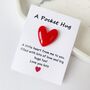 Red Heart Love Acrylic Pocket Hug Gift, thumbnail 1 of 2