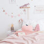 Personalised Rose Gold And Pink Name Bunting, thumbnail 4 of 8
