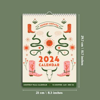 2024 Calendar | Desert Dreams | A4, 10 of 12