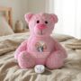 Personalised Photo Record A Voice Keepsake Teddy Bear Pink, thumbnail 1 of 8
