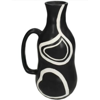 Black And White Vase With Handle, 3 of 4