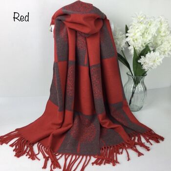 Two Tone Mulberry Tree Blanket Scarf, 8 of 10