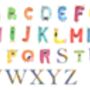 Personalised Children's Name Print | Nursery Wall Art | Monster, thumbnail 3 of 9