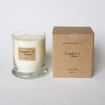 Grounding Grapefruit And Vetiver Scented Candle, 3 of 4
