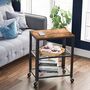 Brown Serving Cart Trolley With Mesh Shelves, thumbnail 4 of 7