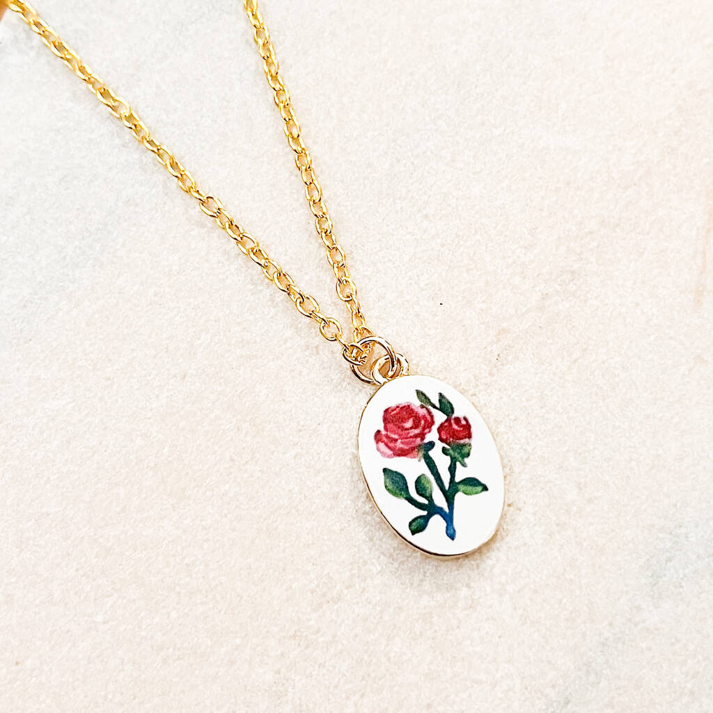 The English Garden Rose Necklace