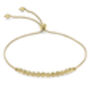 9ct Yellow Gold Ball And Chain Adjustable Bracelet, thumbnail 4 of 5