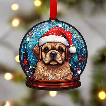 Pug Dog Tree Decoration, 4 of 6