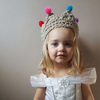 Childs Personalised Pom Pom Crown, 11 of 11