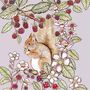 'Squirrel And Blackberries' Print, thumbnail 3 of 3