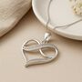 Personalised Sterling Silver Infinity Heart Pendant Necklace, thumbnail 1 of 9