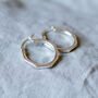 Contemporary Sterling Silver Hoop Earrings, thumbnail 1 of 4