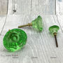 Coloured Faceted Glass Cupboard Door Knobs Drawer Pull, thumbnail 5 of 12