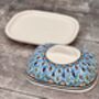 Multi Coloured Patterned Butter Dish, thumbnail 3 of 4